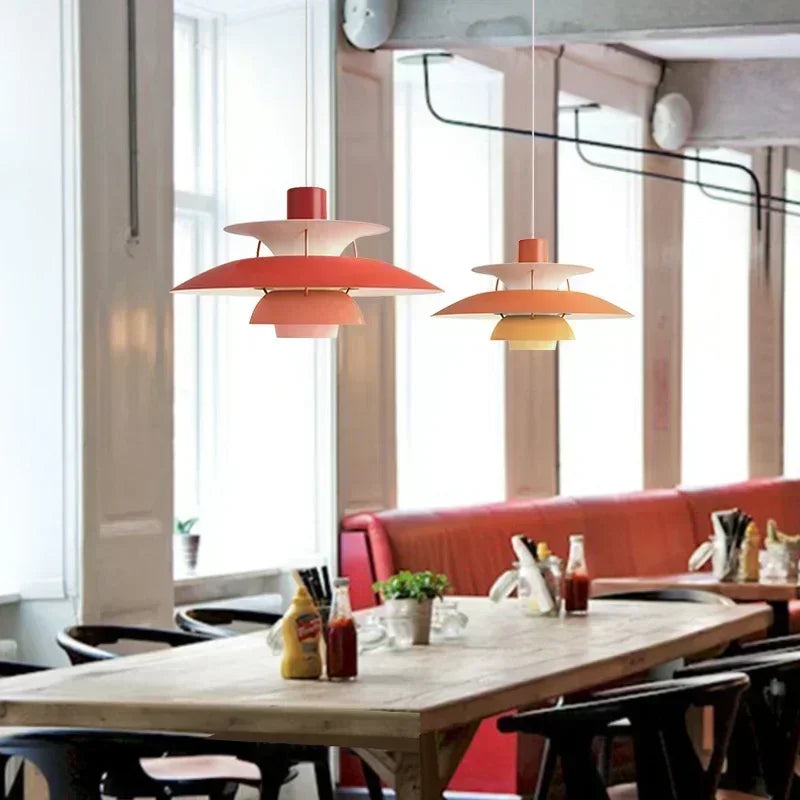 Decorbites™ Bunte LED-Hängeleuchte mit Schirm für Wohnzimmer und Küche