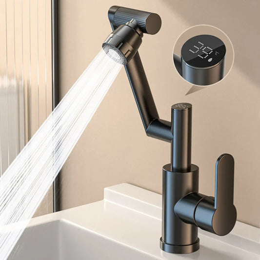 Decorbites™ LED Beckenarmatur 360° Drehbarer Strahl-Sprüher Heißes und Kaltes Wasser Spülbeckenmischer