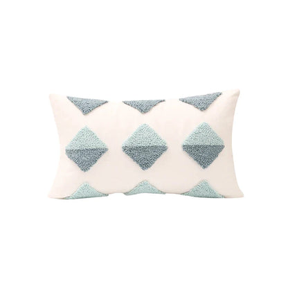 DecorBites™ Geometric Tufted Diamond Pillow Cover 45x45cm/30x50cm Square for Living Room