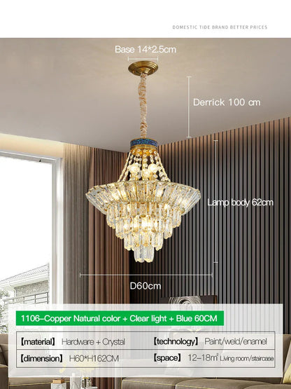 Decorbites™ Kristall-Duplex-Kronleuchter: Modern und elegant für Hotels, Villen und Wohnräume