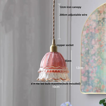 DecorBites™ Glass LED Pendant Lamp, Modern Nordic Style, Adjustable 2m Wire, Copper Socket