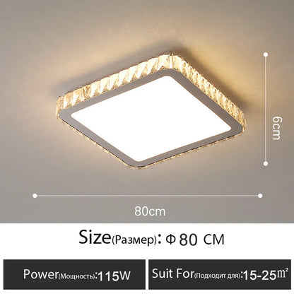 Decorbites™ Crystal-LED-Deckenleuchte: Luxuriöse goldglänzende Leuchte für das Wohnzimmer