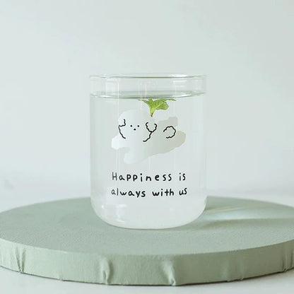 Decorbites™ Süßer Hund Glasbecher: Hitzebeständiges Cartoon-Kaffee-Milch-Saft-Trinkglas