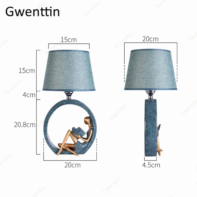 Decorbites™ Gitarrenmädchen-Tischleuchte für Schlafzimmer und Schreibtisch - Nordisches Wohnaccessoire