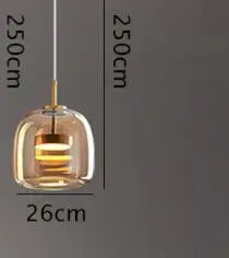 DecorBites™ Glass Pendant Lights for Bedroom Dinning Living Room Lighting Fixtures