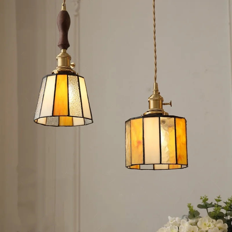 Decorbites™ Kupferknopf-Schalter LED-Hängeleuchte, verstellbare Glas-Esszimmerbeleuchtung