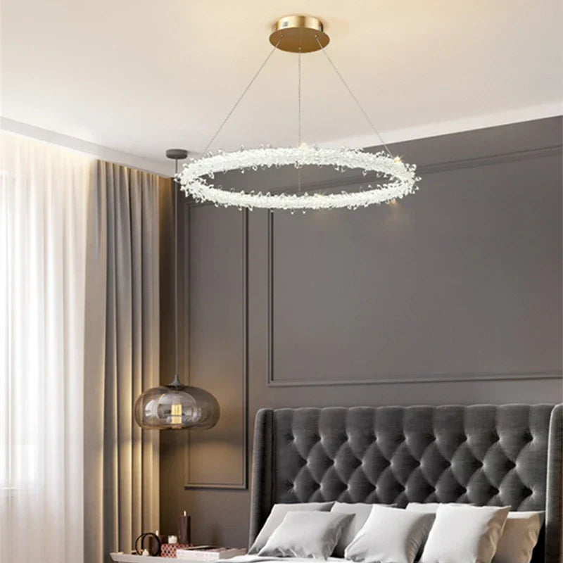 Decorbites™ K9-Kristall-Rundleuchter: Moderne LED-Hängeleuchte für Zuhause, Wohnzimmer, Schlafzimmer, Lobby