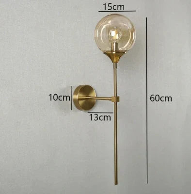 Gold Glass Mirror Light