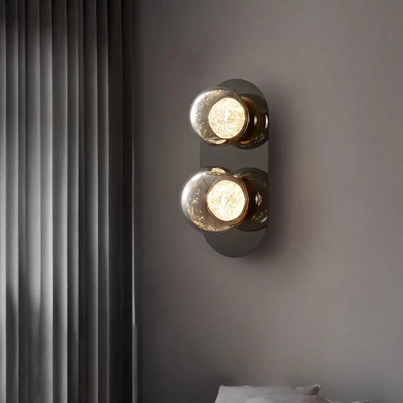 Decorbites™ Graue Glaswandlichter: Modernes Luxus-Home-Decor-Fixture für das Wohnzimmer