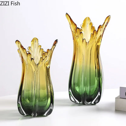 Decorbites™ Grünes Glasvasen-Hydroponik-Tischdekoration für künstliche Blumen
