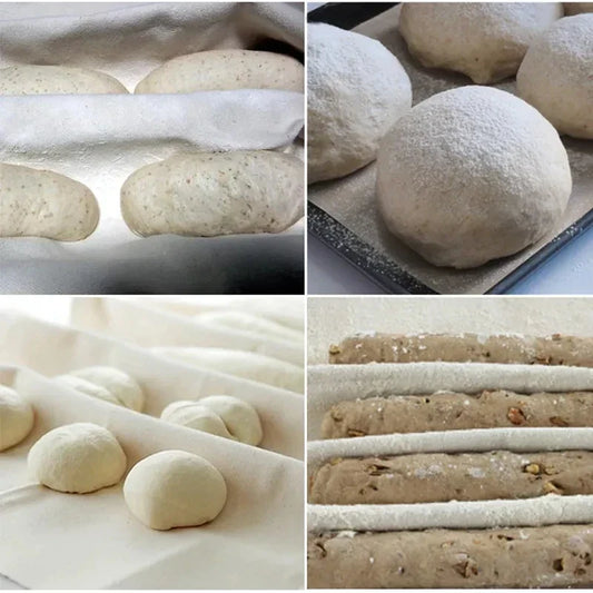 Decorbites™ Leinenstoff-Backset für Brotteig-Gärung Baguette-Leinenmatte Gebäck