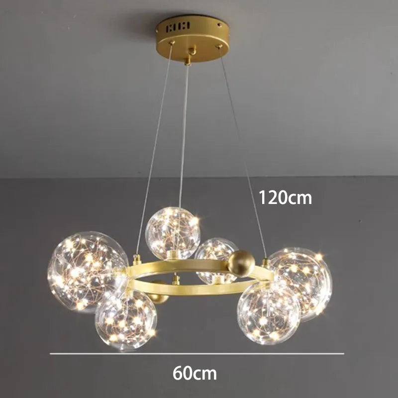 Decorbites™ Kristall-Leuchter: Moderne Treppen-Pendantlampe für Wohnzimmer, Innenbeleuchtung