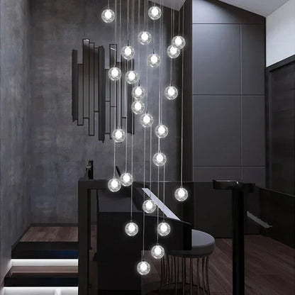 DecorBites™ LED Chandelier: Modern Lighting for Living, Dining, and Staircase Areas