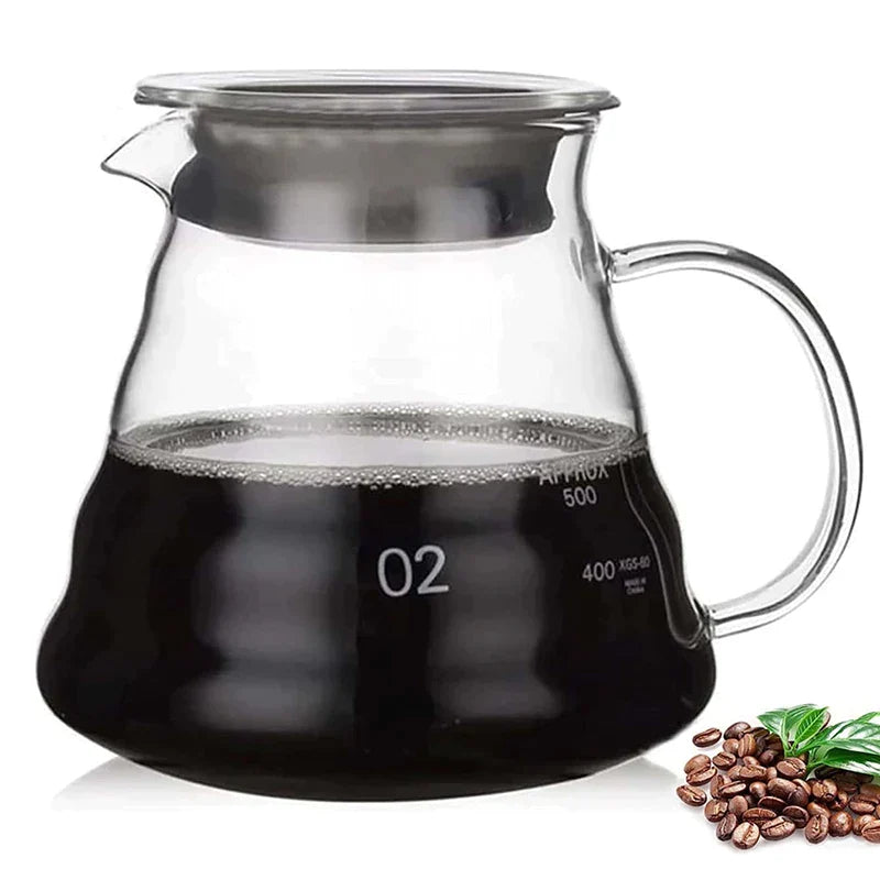 Decorbites™ Diamantglas-Kaffeekanne mit wiederverwendbarem Filterbecher
