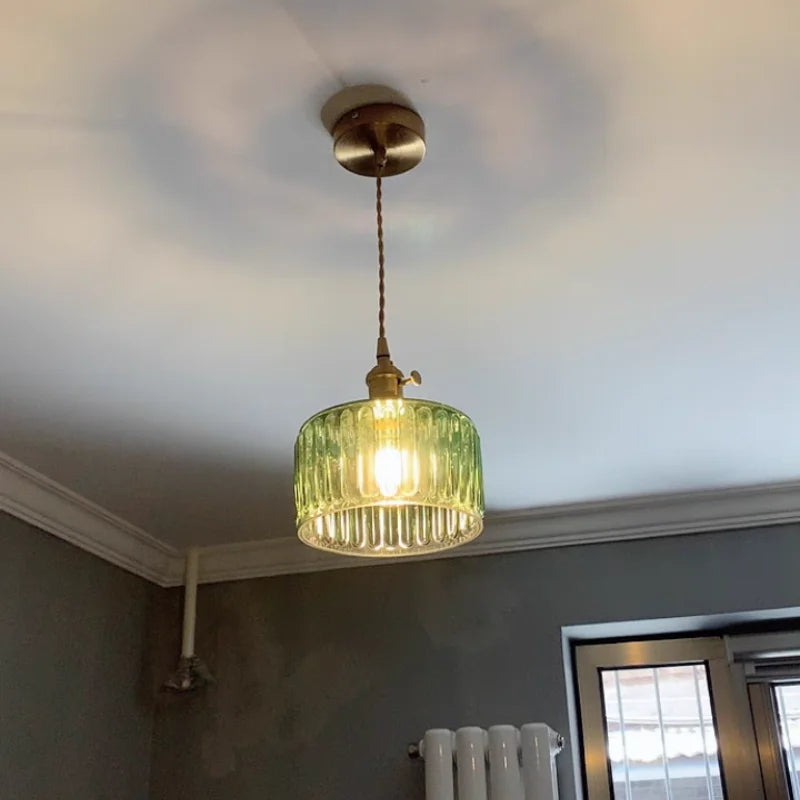 Decorbites™ Grünes Glas LED-Hängeleuchte: Nordisch Modernes Hängelicht für Esszimmer & Schlafzimmer