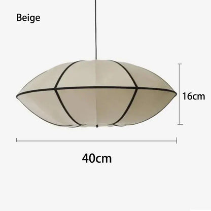 Decorbites™ Dänische Pendelleuchte Minimalistische Laterne UFO-Lampenschirm Rustikaler Stofflampenschirm