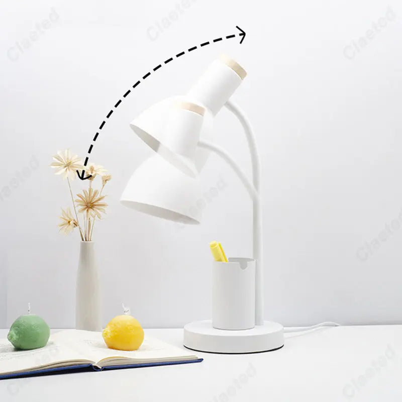 Decorbites™ Niedliches nordisches Schreibtischleuchte mit Stifthalter für Home-Office und Schlafzimmer