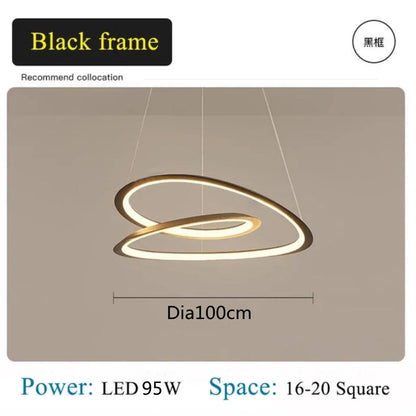 Decorbites™ Kepler Rund LED Kronleuchter für Wohnzimmerdekoration Weißer Pendellampenschirm