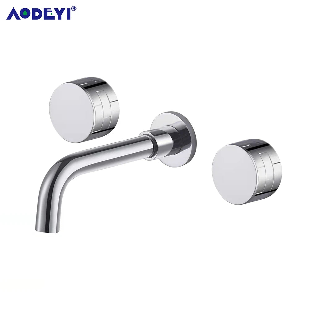 Black Wall Mounted Bathroom Faucet