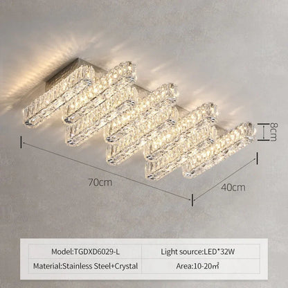 Decorbites™ Kristall-Deckenleuchter-Lampe - Moderne Luxus dimmbare LED-Leuchte