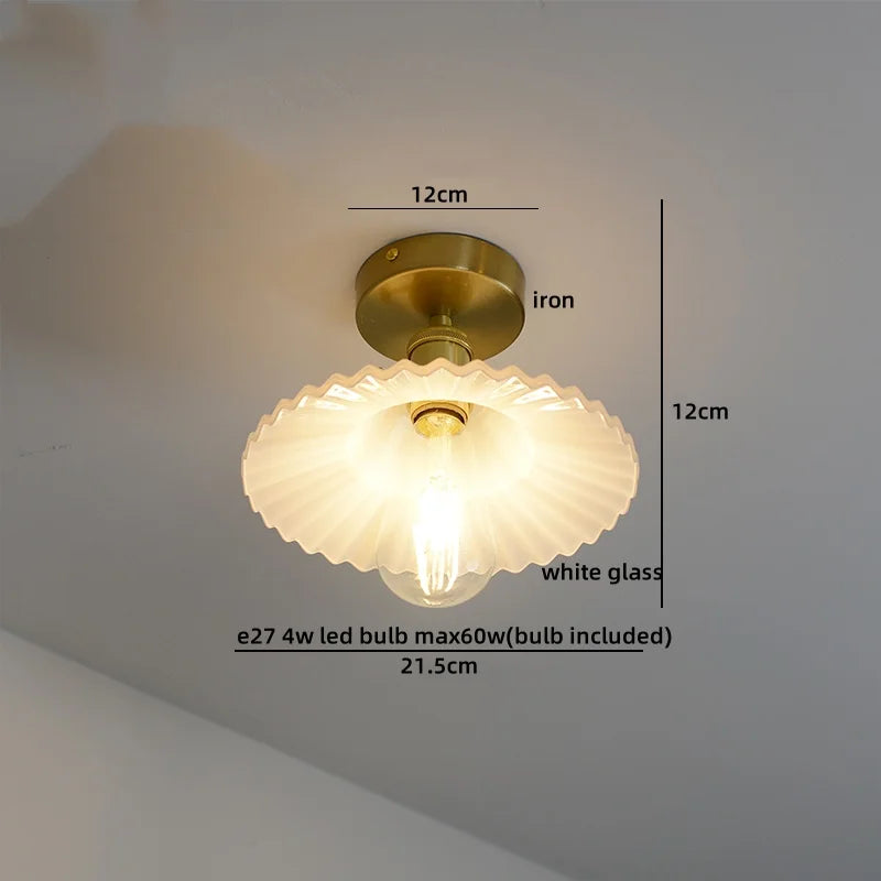 Decorbites™ Grüne Glas-LED-Deckenleuchte für die Beleuchtung von Wohnzimmer, Flur und Heim