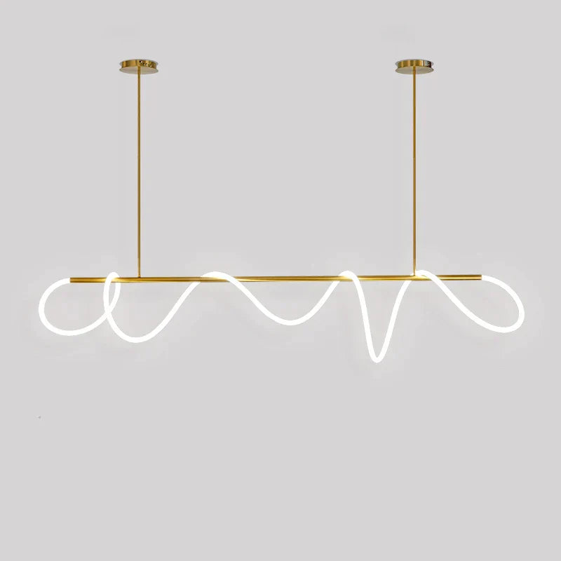 Decorbites™ Circle Note Linear Light: Modern minimalist nordisches Pendellicht für Schlafzimmer, Wohnzimmer
