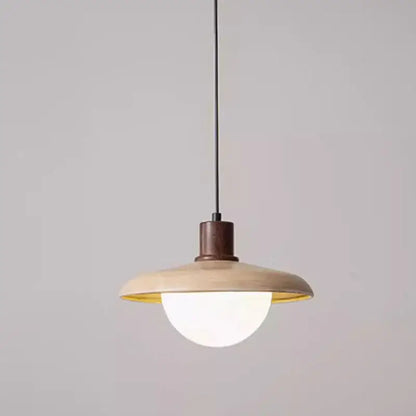 Decorbites™ Japanisches Holzturm-Stein-Hängeleuchte, Wabi-Sabi-Stil Gelber Hohlstein-Lampe