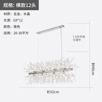 DecorBites™ Crystal Dandelion Pendant Lights for Chic Home Decor