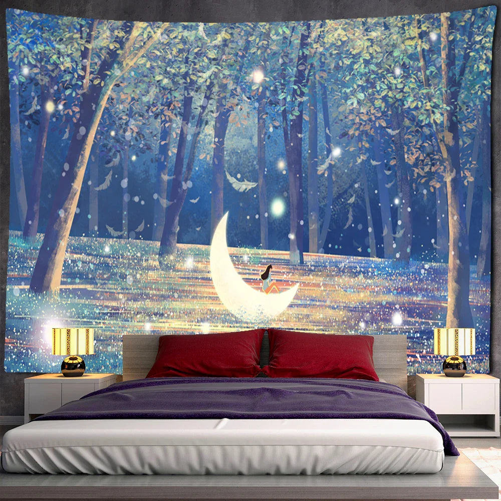 Decorbites™ Dschungel-Tier-Teppich-Wandbehang: Boho-Stil Heimdekoration & Kinderzimmer-Kunst