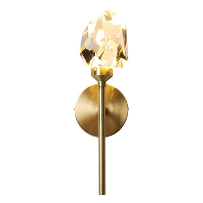 DecorBites™ Crystal Gold LED Wall Sconce for Bedroom Living Room Hotel Hallway
