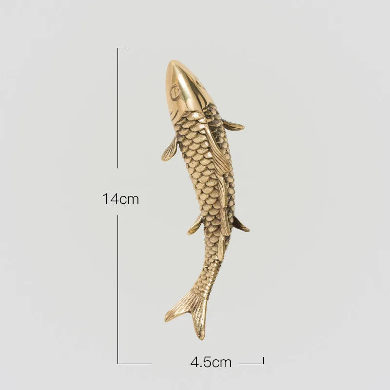 Gold Coral Fish Wall Decor