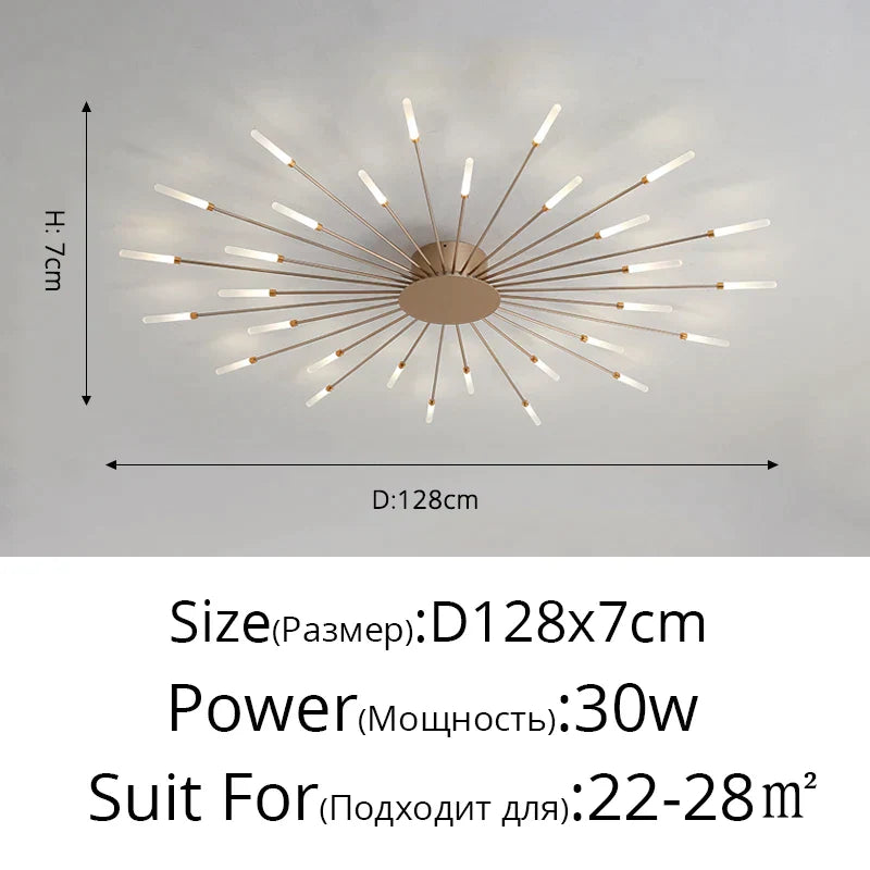DecorBites™ Acrylic LED Ceiling Lights for Bedroom Hall Living Kids Room Lamps