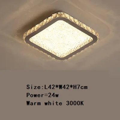 Decorbites™ Kristallrunde Deckenleuchte: Nordisches Lichtluxus LED-Beleuchtung für Zuhause im Schlafzimmer und Wohnzimmer