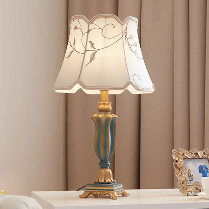 DecorBites™ Country Pastoral Desk Lamp Retro Style for Bedroom and Living Room Decor.
