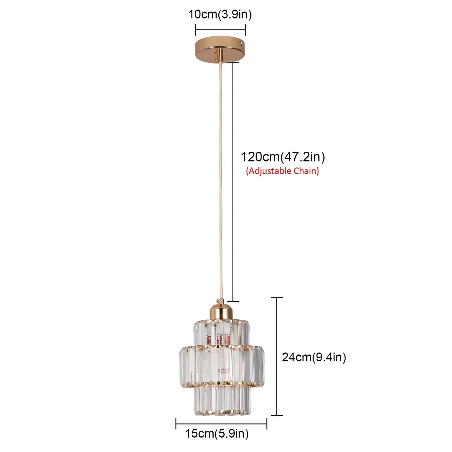 Decorbites™ K9-Kristall-Hängeleuchte LED-Deckenleuchte Nordische Kronleuchter für das Wohnzimmer