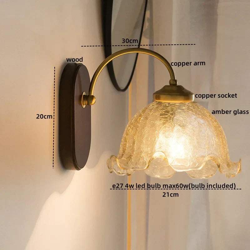 Decorbites™ Glas-Kupfer-LED-Wandleuchten – Nordisch Moderne Schlafzimmer Badezimmer Wohnzimmer Lampe