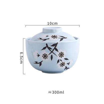 Decorbites™ 4,25" Keramik-Eintopf-Topf-Schüssel mit Deckel - Mehrzweck-Dampf-Ei-Suppenschüssel - Kleine Dampfschale für langsames Garen - Geschirr für Zuhause & Restaurant