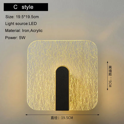 Decorbites™ LED Wandlampe 5W Moderne Nordische Wandleuchte für Schlafzimmer und Wohnzimmer