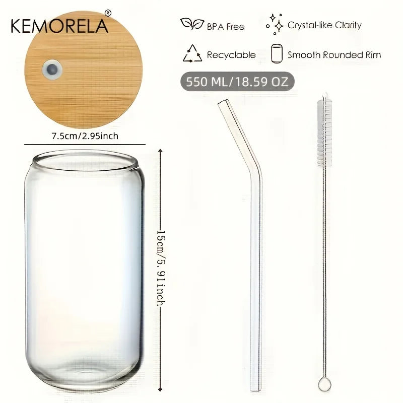 Decorbites™ Glas-Bubble-Tea-Becher-Set – Elegantes Geschirr für Partys