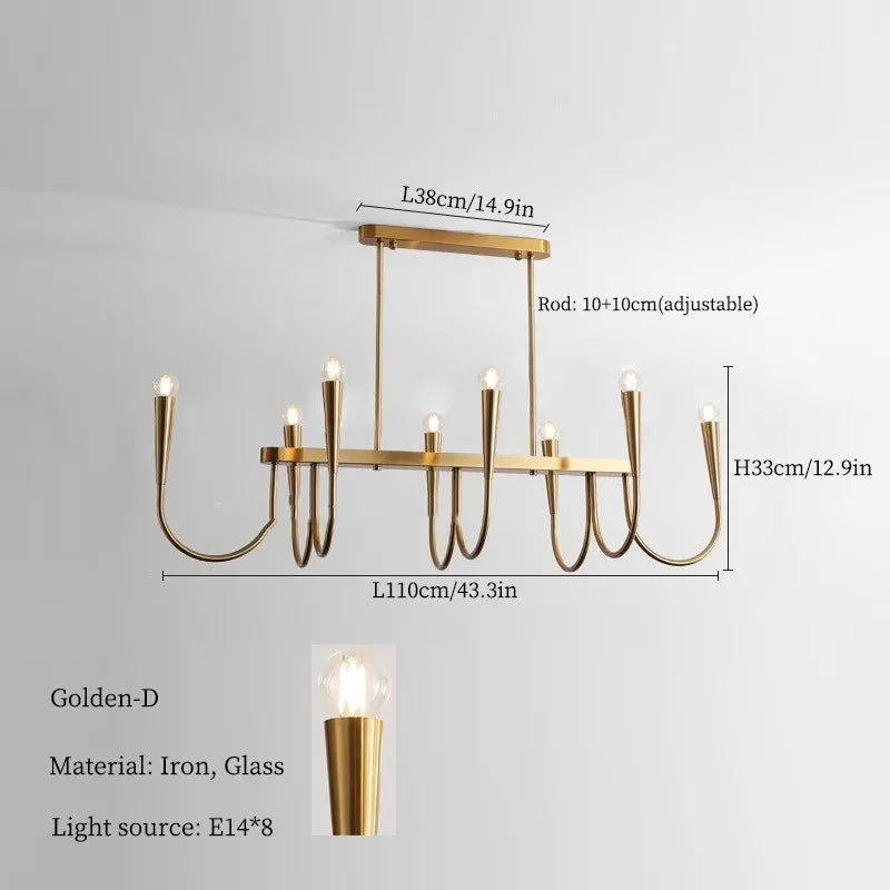 Decorbites™ Französischer Stil Schwarzes Anhängerleuchte Luxuriöse LED-Kronleuchter Raumdekoration
