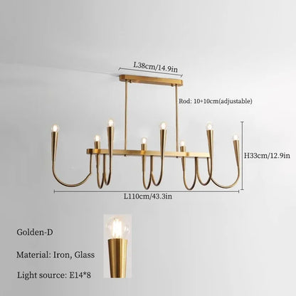 Decorbites™ Französischer Stil Schwarzes Anhängerleuchte Luxuriöse LED-Kronleuchter Raumdekoration