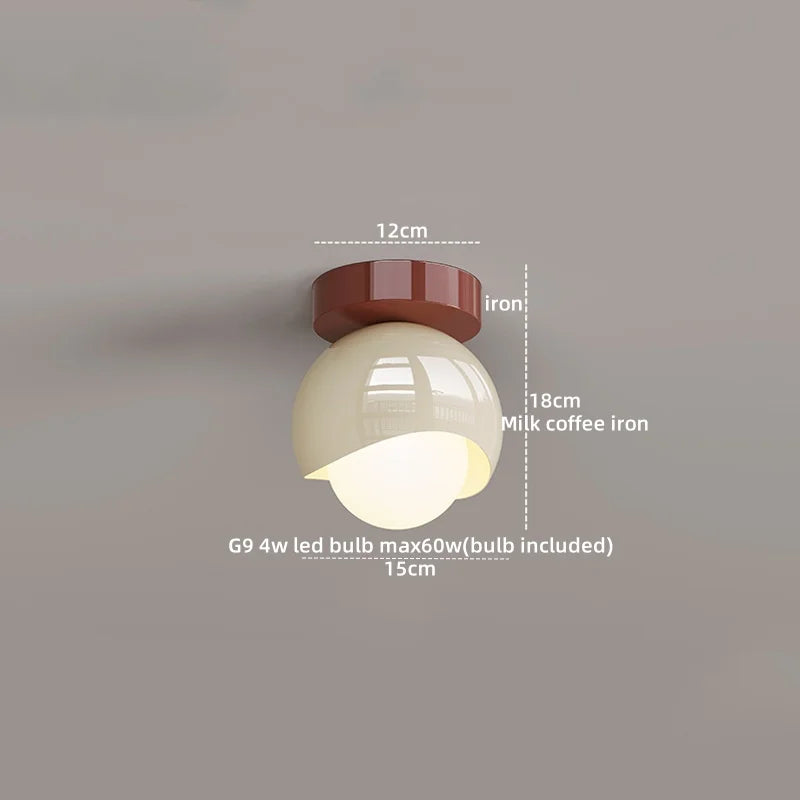 Decorbites™ Glas-Eisen-LED-Deckenleuchte moderne Heimdekoration