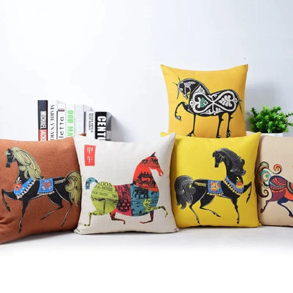 DecorBites™ Cotton Linen Sofa Pillowcase, Cushion Cover for Home Decor