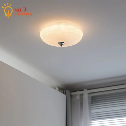 Decorbites™ Cremeglas-Runde Deckenleuchten | Moderne LED-Innenbeleuchtung | Beleuchtung für Schlafzimmer, Arbeitszimmer, Balkon