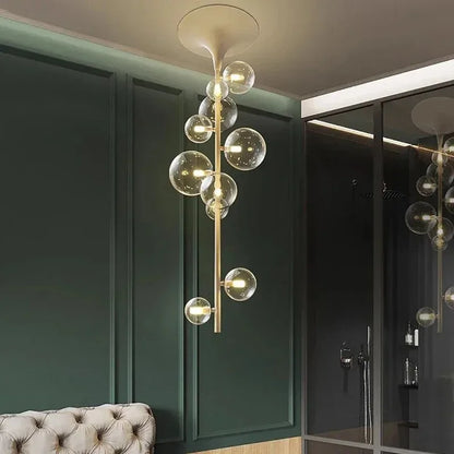 Decorbites™ LED-Blase-Leuchter aus klarem Glas-Kugeln als Hängeleuchte für Esszimmer & Bar
