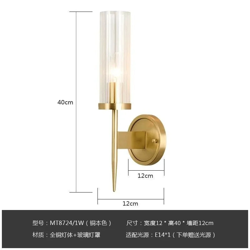 Decorbites™ Kupfer-Wandleuchte für elegante Innenbeleuchtung