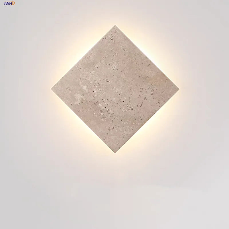 DecorBites™ LED Wall Lamp Sconce Yellow Travertine Waterproof Stair Light