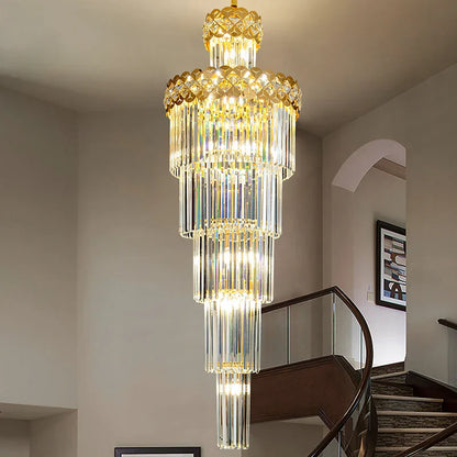 DecorBites™ Light Luxury Crystal Chandelier for Elegant Villa Living Room & Hotel Lobby