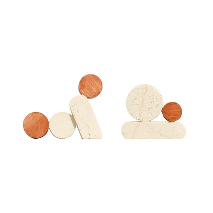 DecorBites™ Geometric Circle Resin Handicrafts - Hollowed-out Stone Figurines