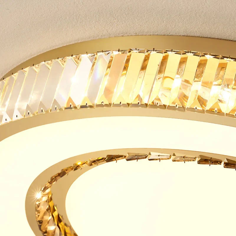 Gold Double Layer Chandelier